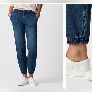 J. Crew Indigo Denim Joggers women’s size 24